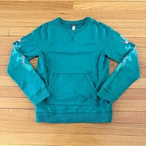 Tea Collection Green Cotton Dragon Lightweight Knit Sweatshirt 12